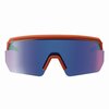 Ergodyne Skullerz AEGIR Anti-Scratch/Enhanced Anti-Fog Safety Glasses, Orange Frame, Blue Mirror Polycarb Lens 55022